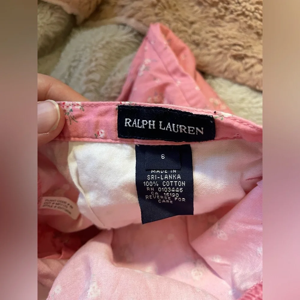 EUC Vintage Ralph Lauren Girl’s Pink Floral Pants